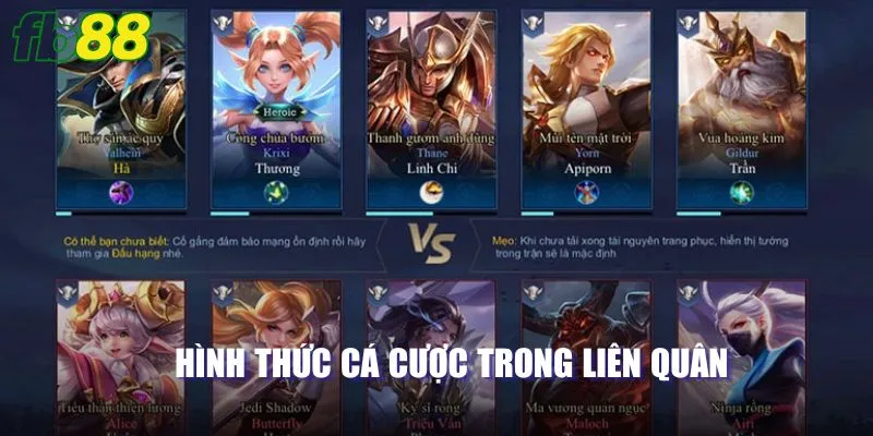 Luật tham gia hình thức cá cược trong liên quân